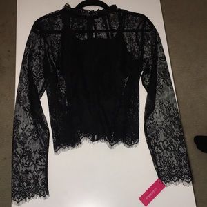 Black Lace Blouse